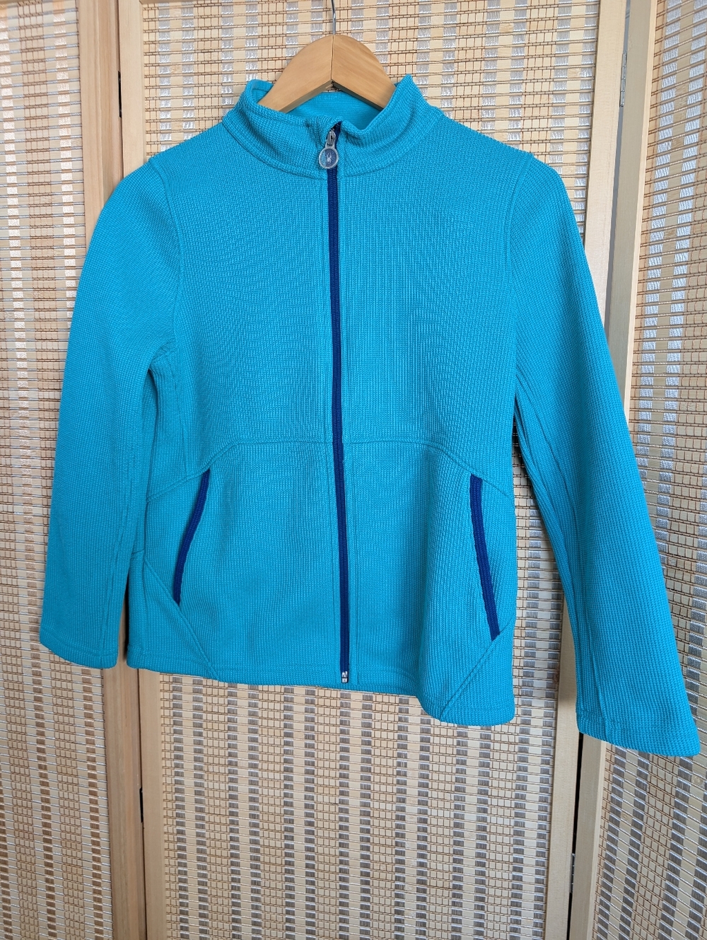 Spyder Teal Zip-Up Jacket with Ring Pull